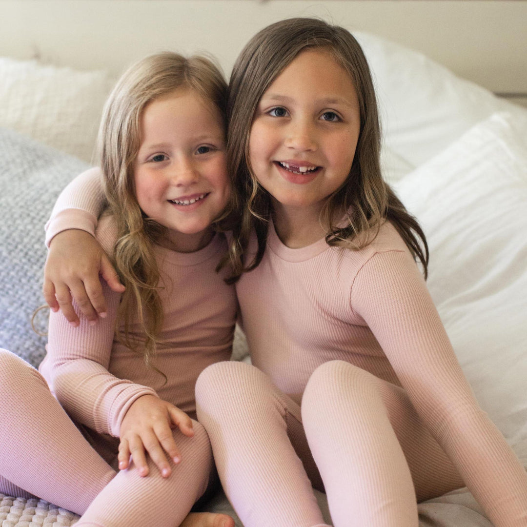 Product Image 3 of Honeysoft™ Mommy & Me Matching Thermal Lyocell Pajamas - Persian Rose