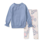 Load image into Gallery viewer, Homemade Snowflakes Infant Girl Top and Pants Set
