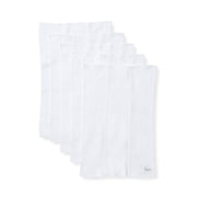 Bee Essentials Solid Organic Burp Cloths 5 Pack - Cloud