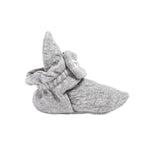 Load image into Gallery viewer, Quilted Bee Organic Baby Booties Heather Grey, side view
