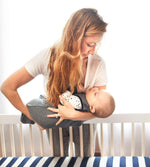 Load image into Gallery viewer, Classic Stripe Organic Beekeeper™ Wearable Baby Blanket
