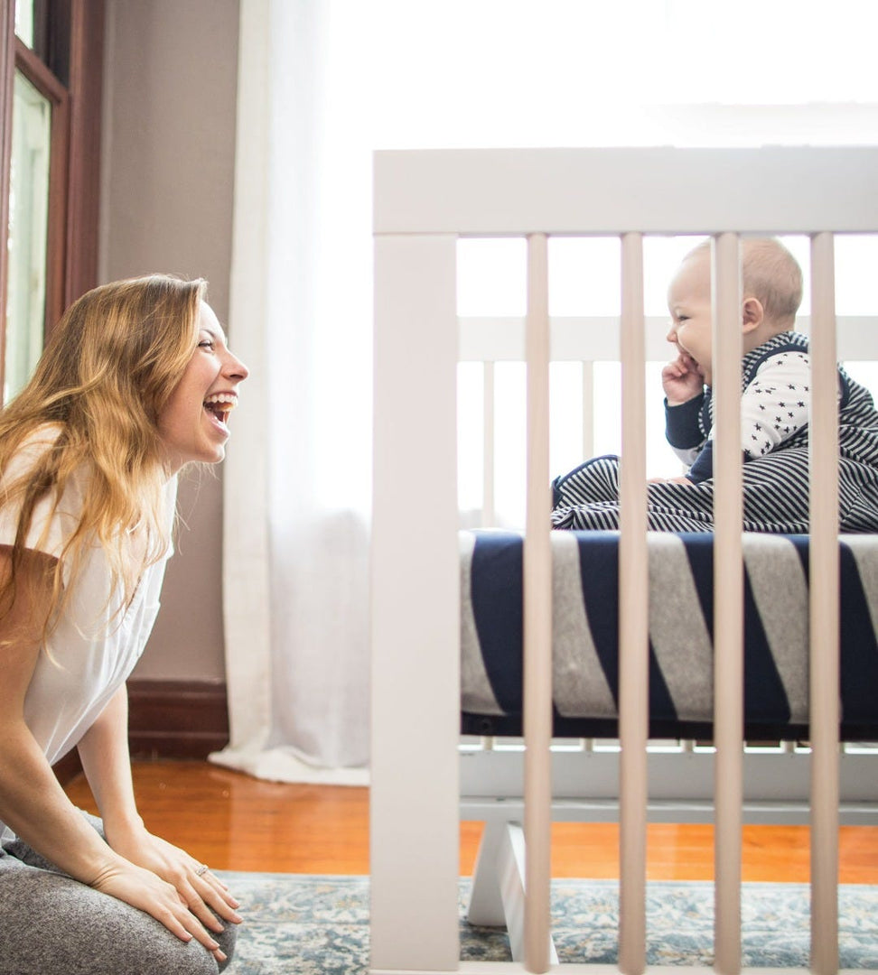 Classic Stripe Organic Beekeeper™ Wearable Baby Blanket