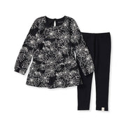 Spiderwebs Organic Girl Shirt and Pants Set