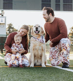 Load image into Gallery viewer, Football Season Organic Matching Pet Bandana
