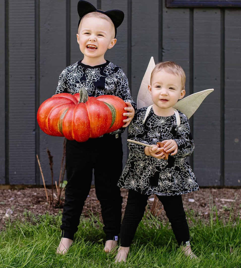 Spiderwebs Organic Girl Shirt and Pants Infant Set