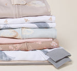 Load image into Gallery viewer, Rugby Stripe Organic Cotton Sleep &amp; Play - Pink Sand
