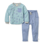 Load image into Gallery viewer, Icy Trees Infant Boy Top and Pants Set
