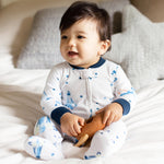 Load image into Gallery viewer, Product Image 3 of Space Shuttles polarbee™ Repreve® Fleece Pajamas
