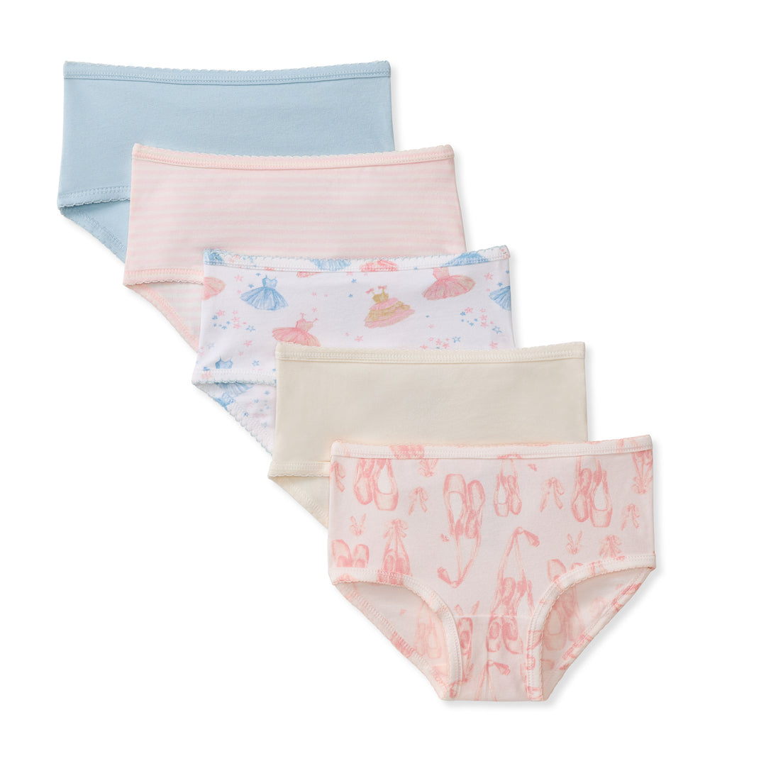 Ballet Slippers & Tutus Organic Cotton Toddler Girl Underwear
