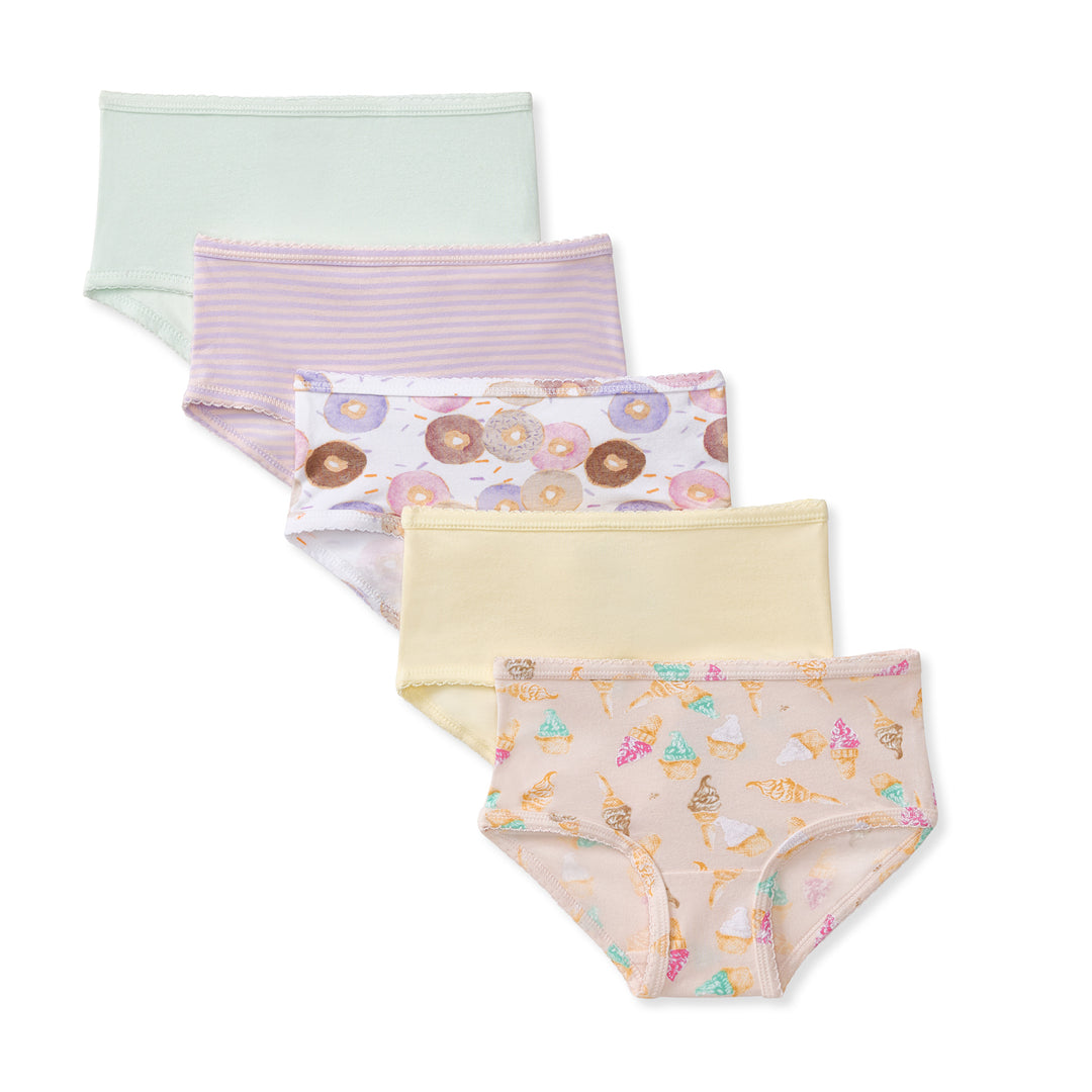 Ice Cream & Donuts Organic Cotton Toddler Girl Underwear