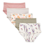 Load image into Gallery viewer, Girls Set of 5 Guitars &amp; Floral  Underwear
