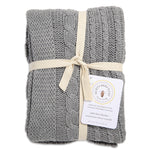 Load image into Gallery viewer, Cable Knit Stroller Blanket
