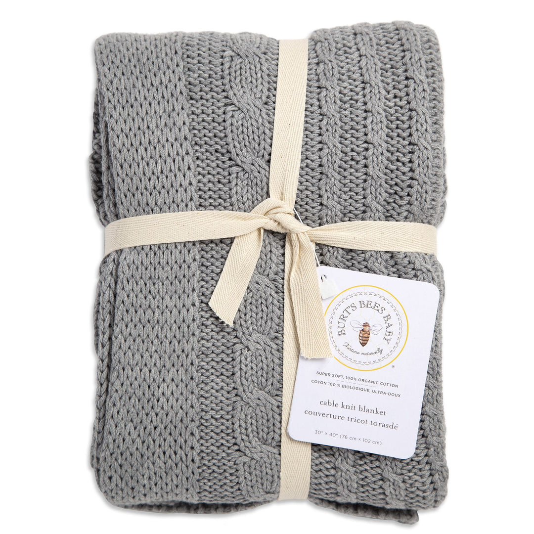 Cable Knit Stroller Blanket