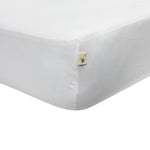 Load image into Gallery viewer, Solid Organic Cotton Fitted Crib Sheet - Cloud
