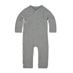 Load image into Gallery viewer, Quilted Bee Organic Wrap Front Baby Jumpsuit
