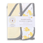 Load image into Gallery viewer, Little Ducks Organic Cotton Hooded Towels 2 Pack
