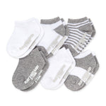 Load image into Gallery viewer, Solid &amp; Stripes Organic Cotton Baby Ankle Socks 6 Pack
