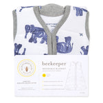 Load image into Gallery viewer, Wandering Elephants Organic Beekeeper™ Wearable Baby Blanket
