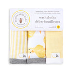 Load image into Gallery viewer, Little Ducks Organic Cotton Washcloths 3 Pack
